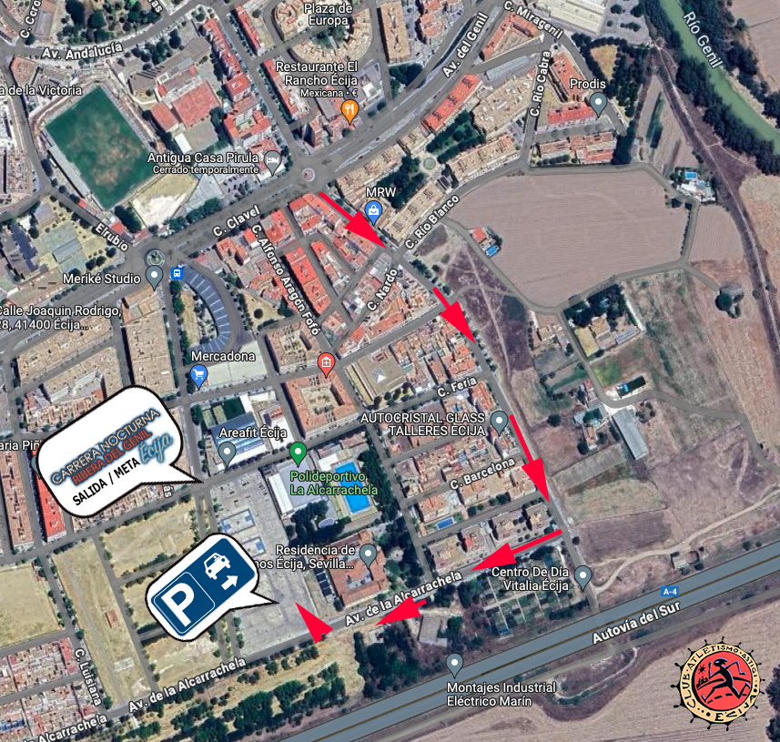 Mapa aparcamiento Carrera Nocturna Mapa aparcamiento Carrera Nocturna